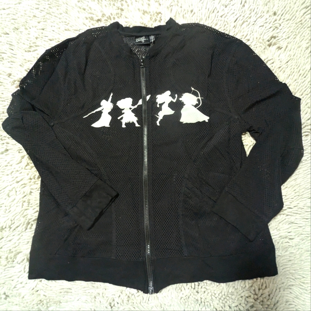 Disney Boutique black mesh jacket- size L